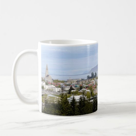 Reykjavik Island Landschaft Esja Foto Kaffeetasse (Links)