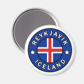 Reykjavik Island Magnet (Vorderseite/Rückseite)
