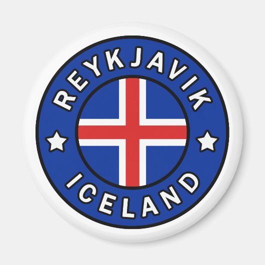 Reykjavik Island Magnet (Vorne)