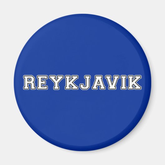 Reykjavik Island Magnet (Vorne)