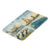 Reykjavik Island Multiview Magnet (Linke Seite)