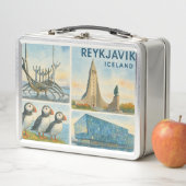 Reykjavik Island Multiview Metall Brotdose (Beispiel)