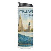 Reykjavik Island Multiview Thermosbecher (Nach rechts gedreht)