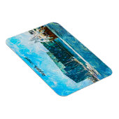 Reykjavik Island Oil Paint Magnet (Rechte Seite)