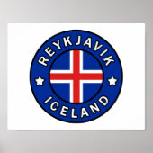Reykjavik Island Poster (Vorne)