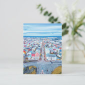 Reykjavík, Island Postkarte (Stehend Vorderseite)