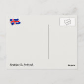 Reykjavík, Island Postkarte (Rückseite)