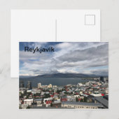 Reykjavik, Island Postkarte (Vorne/Hinten)