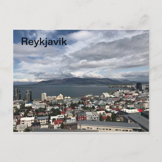 Reykjavik, Island Postkarte (Vorderseite)