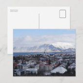 Reykjavík, Island Postkarte (Vorne/Hinten)