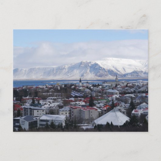 Reykjavík, Island Postkarte (Vorderseite)