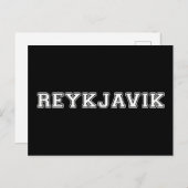 Reykjavik Island Postkarte (Vorne/Hinten)
