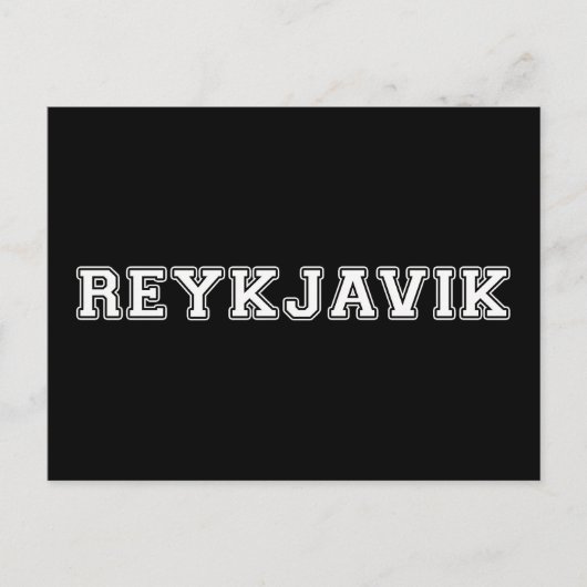 Reykjavik Island Postkarte (Vorderseite)
