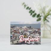 Reykjavik Island Postkarte (Stehend Vorderseite)