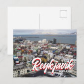 Reykjavik Island Postkarte (Vorne/Hinten)