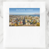 Reykjavik Island Rechteckiger Aufkleber (Tasche)