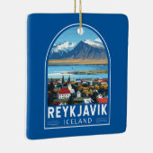 Reykjavík Island Reisen Vintag Keramikornament (Rechts)