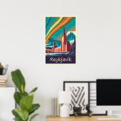 Reykjavik, Island, Reiseplakat Poster (Heimbüro)