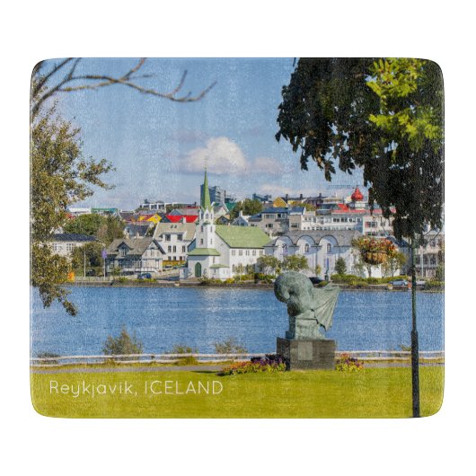 Reykjavik Island Schneidebrett (Vorderseite)