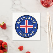 Reykjavik Island Serviette (Beispiel)