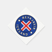 Reykjavik Island Serviette (Ecke)