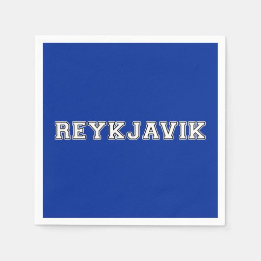Reykjavik Island Serviette (Vorderseite)