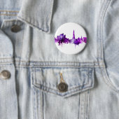 Reykjavik Island Skyline Lila Button (Beispiel)