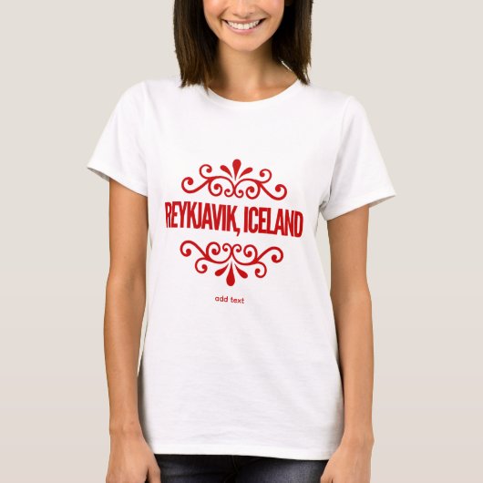 Reykjavik, Island T-Shirt (Vorderseite)