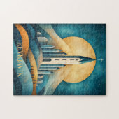 Reykjavik Island Travel Puzzle (Horizontal)