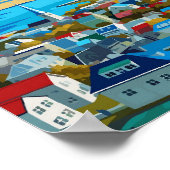 Reykjavik Island Vintage Poster (Ecke)