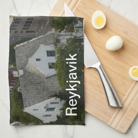 Reykjavik Isländische Teetücher Geschirrtuch (Viertel Falte)