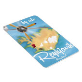 Reykjavik, isländisches Reiseplakat Magnet (Rechte Seite)