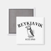 Reykjavik Magnet (Vorderseite/Rückseite)
