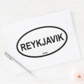 REYKJAVIK OVALER AUFKLEBER (Umschlag)