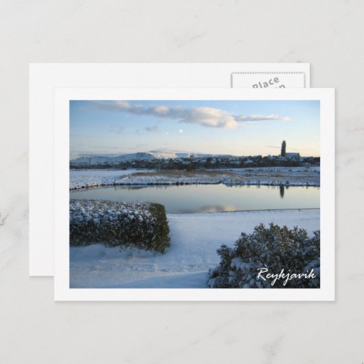 Reykjavík Postkarte (Vorne/Hinten)