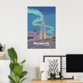 Reykjavik Reiseplakat Poster (Heimbüro)