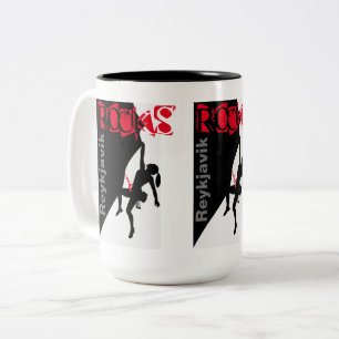 Reykjavik Rocks Zweifarbige Tasse