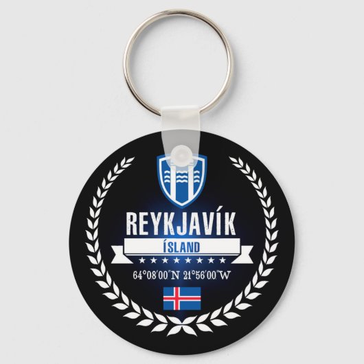 Reykjavík Schlüsselanhänger (Vorderseite)