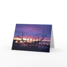 Reykjavik Sonnenuntergang Grußkarte Nr. 3