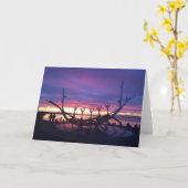 Reykjavik Sonnenuntergang Grußkarte Nr. 3 Karte (Gelbe Blume)