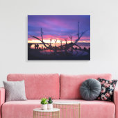 Reykjavik Sonnenuntergang Leinwand #3 (Insitu (Wohnzimmer))