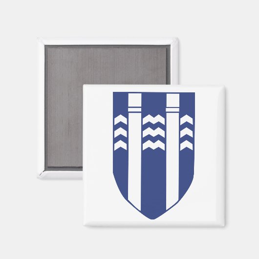 Reykjavik-Wappen Magnet (Vorderseite/Rückseite)