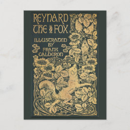 Reynard the Fox Antique Viktorianisch Book Postcar Postkarte