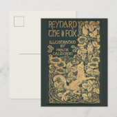 Reynard the Fox Antique Viktorianisch Book Postcar Postkarte (Vorne/Hinten)