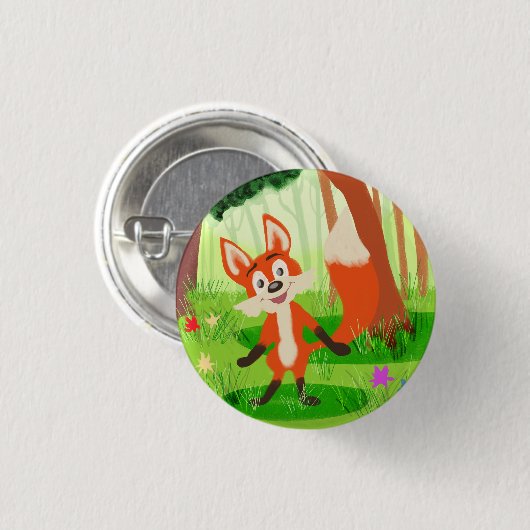 Reynard the Fox Button (Vorne & Hinten)