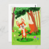 Reynard the Fox Postcard Postkarte (Vorne/Hinten)