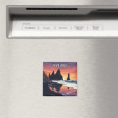 Reynisdrangar Island Travel Magnet (In Situ (Geschirrspüler))