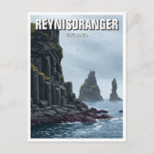 Reynisdrangar Island Travel Postkarte (Vorderseite)