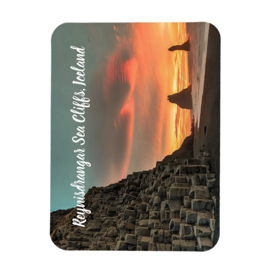 Reynisdrangar Sea Cliffs Island Magnet (Vertikal)