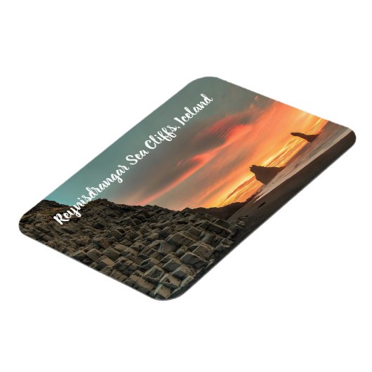 Reynisdrangar Sea Cliffs Island Magnet (Linke Seite)